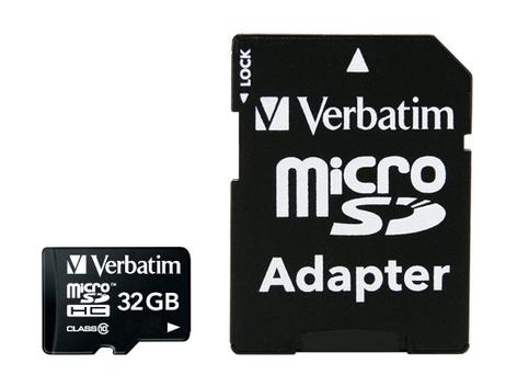 Verbatim flashminnekort - 32 GB - microSDHC (44083)