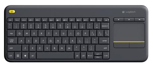 LOGITECH K400 Plus Tastatur Mørke Grå Nyt et Alt-i-ett tastatur med Unifying-trådløs opp til 10 meter rekkevidde (920-007141)