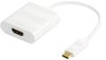 DELTACO USB Adapter Type C to HDMI 4K White