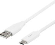Deltaco USB-A til USB-C-kabel, 1m