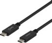 DELTACO USB3.1 GEN2 10G/5A Black 1m PVC