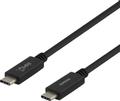 DELTACO USB3.1 GEN2 10G/5A Black 1m PVC