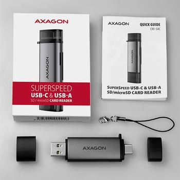 AXAGON External USB 3.2 Gen1 Type-C+Type-A  Factory Sealed (CRE-SAC)