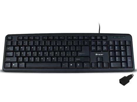 TRACER Keyboard Maverick Black USB + PS2 Adapter, US (TRAKLA45489)