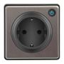 Lightwave Socket 1 Gang EU-TF StainlessSteel
