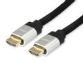 EQUIP 119382, 3 m, HDMI Type A (Standard), HDMI Type A (Standard), 48 Gbit/sek., Audio Return Channel (ARC), Sort, Sølv