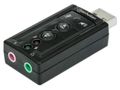 MANHATTAN Hi-Speed USB 2.0 - 3D 7.1 Sound Adapter schwarz