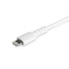 STARTECH 1M USB C TO LIGHTNING CABLE WHITE - ARAMID FIBER CABL (RUSBCLTMM1MW)