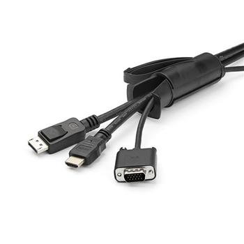 STARTECH StarTech.com 1.5m (4.9ft) Cable Management Sleeve - Spiral - 1.8" (45mm) Diameter - W/ Cable Loading Tool (CMSCOILED3) - Cable sleeving kit - black - 1.5 m (CMSCOILED3)