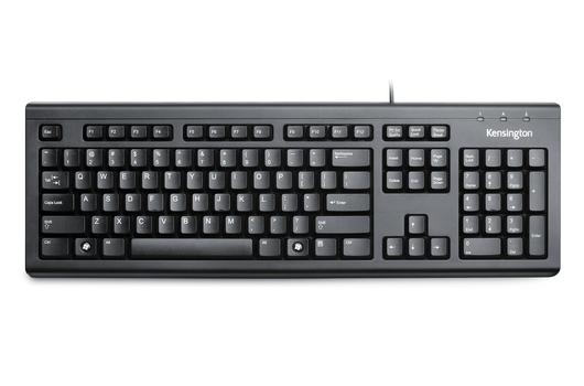 KENSINGTON ValuKeyboard Wired, Black - (1500109PT)