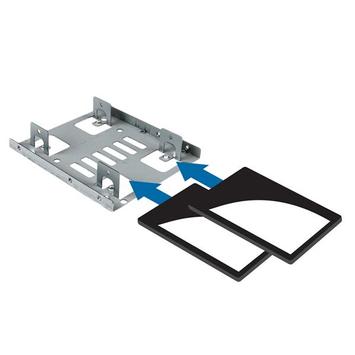 StarTech 2.5" to 3.5" SATA Hard Drive Mounting Bracket Kit - Dual SATA SSDs/HDDs Mounting Bracket for Mounting Bay (BRACKET25X2) - uttagbar harddiskramme (BRACKET25X2)