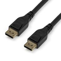 StarTech 16ft/5m VESA Certified DisplayPort 1.4 Cable, 8K 60Hz HBR3 HDR, Super UHD DisplayPort to DisplayPort Monitor Cord, Ultra HD 4K 120Hz DP 1.4 Slim Video Cable M/M DP Connectors - DP 1.4 Latching Cable (