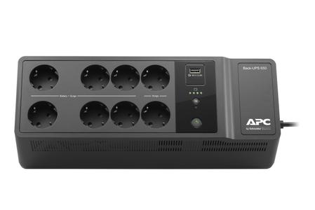 APC BE650G2 Back-UPS 650VA 230V 1 USB charging port 8 Schuko CEE7/7 outlets (2 surge) (BE650G2-GR)