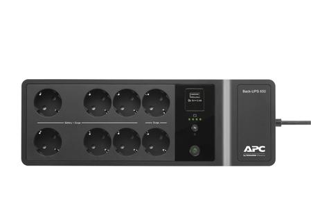 APC BE650G2 Back-UPS 650VA 230V 1 USB charging port 8 Schuko CEE7/7 outlets (2 surge) (BE650G2-GR)