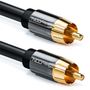 DELEYCON Subwoofer Cable - RCA male to RCA male 5,, 0m