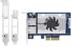 QNAP Dual-port BASET 10GbE network expansion card; low-profile form factor; PCIe