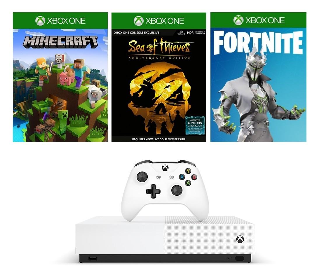 xbox one with fortnite and minecraft
